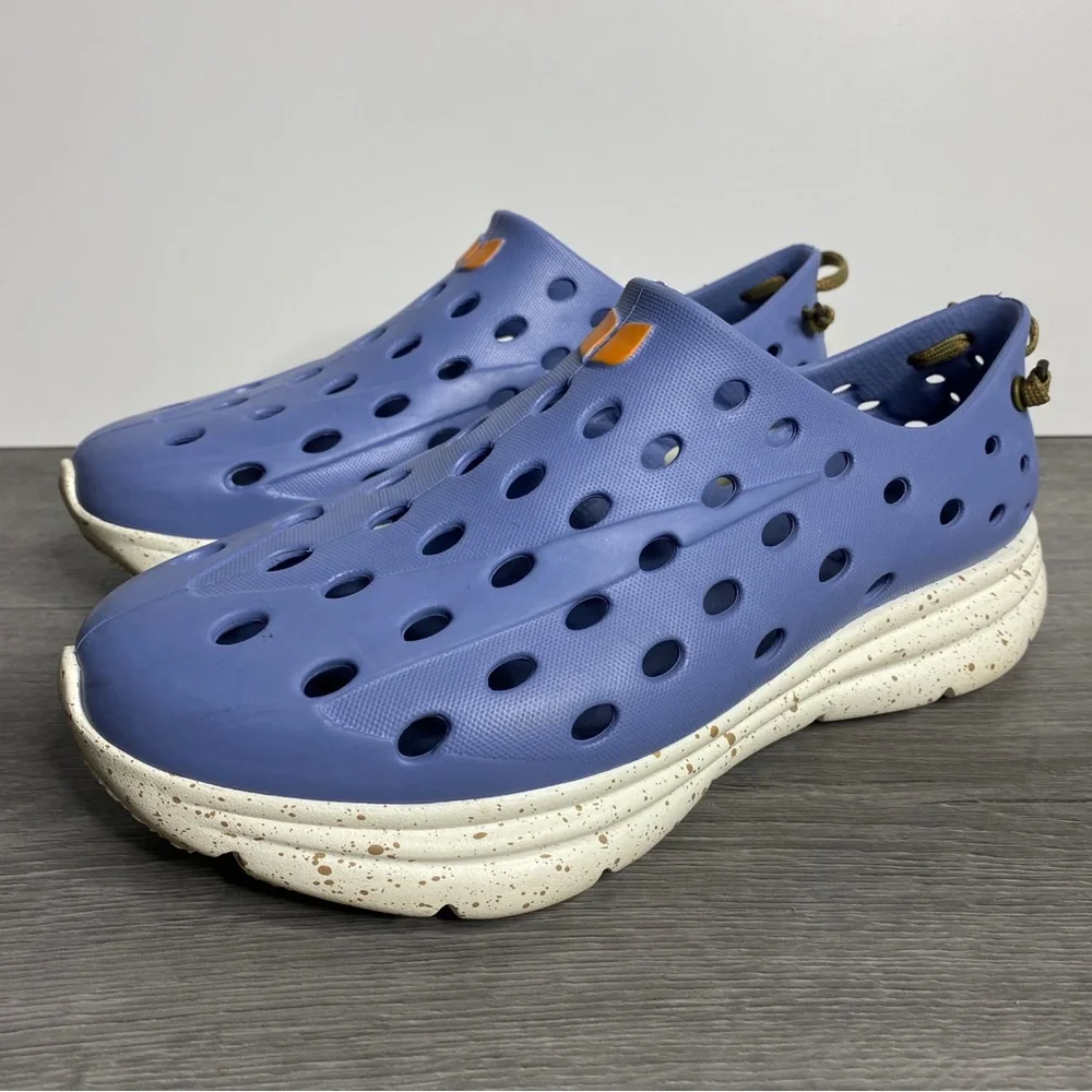 Kane Footwear Revive Recovery Shoes M 8 W 10 Blue White Cushion Slip On - Picture 1 of 11